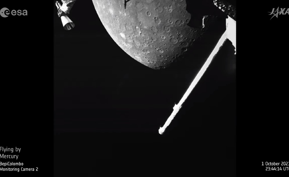H πρώτη κοντινή φωτογραφία από τον πλανήτη Ερμή από την αποστολή BepiColombo