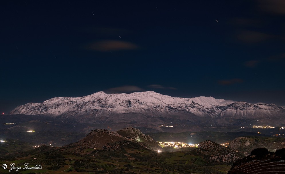 Ο χιονισμένος Ψηλορείτης