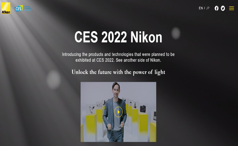 Nikon: Ειδική σελίδα για την CES 2022