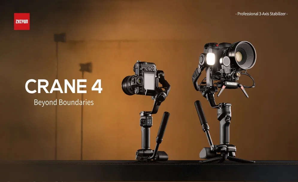 CRANE 4 Gimbal από τη ZHIYUN για φωτογραφικές μηχανές DSLR και Cinema Cameras